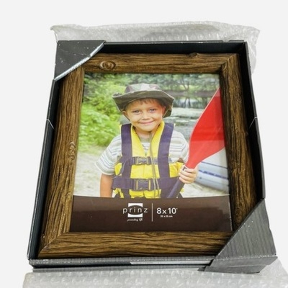 Prinz Willow Ridge Wood Picture Frames Set of 2 Antique Brown 8x10" Photo NIB